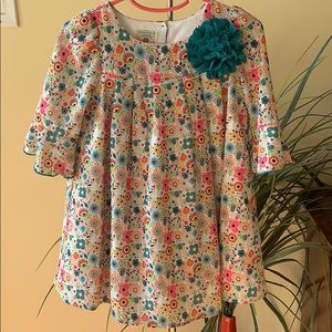 Pretty dress for transitioning seasons.  Sz 3T